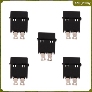 Set Of 5 JH-703FC 30A Car Boat Standard Middle Fuse Holder Box W/ Cover