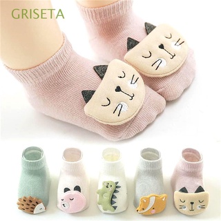 griseta 1-3 años de edad recién nacido piso calcetines niño accesorios bebé calcetines lindo animal niños algodón grueso niñas antideslizante suela