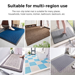 Alfombra de baño spl-alfombra de terciopelo absorbente para inodoro, antideslizante, alfombra decorativa para el hogar, Hotel (3)