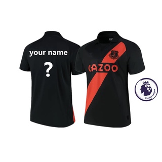 jersey de fútbol de visitante de alta calidad 2021-2022 everton jersey de visitante camiseta de entrenamiento para hombres adultos parche e impresión