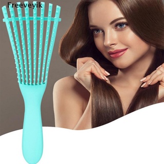 [Freev] peine de masaje para el cuero cabelludo para mujer, peine desenredado, cepillo húmedo para el cabello rizado MY33