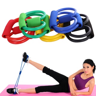 [omeo] 8 bandas de resistencia en forma de gimnasio entrenamiento yoga tubo elástico cuerda equipo de fitness