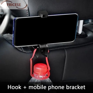 Asiento de coche reposacabezas gancho de 4-6 pulgadas teléfono soporte de asiento trasero colgador para bolsa de comestibles