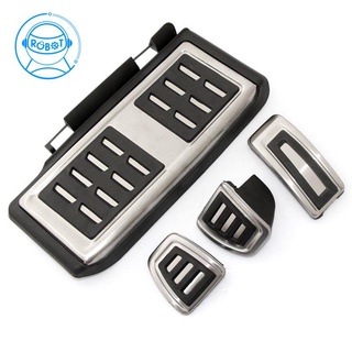 [In stock]-Car Styling Sport Fuel Brake Dead Pedal Cover Set DSG For Seat Leon 5F MK3 For Skoda Octavia A7 For golf 7 Auto AccESSories:4pcs MT