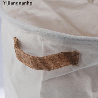 yijiangnanh cesta de lavandería bolsa plegable de algodón lino lavado ropa cesta juguetes de almacenamiento caliente (2)