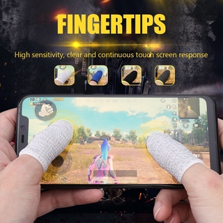 1 par de dedos cubierta controlador de juego para PUBG a prueba de sudor no rasguño sensible pantalla táctil Gaming Finger pulgar manga guantes (6)