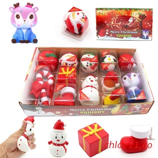 chloe11 Christmas Gift Xmas Squishy Squeeze Toys Slow Rising Cream Scented Antistress