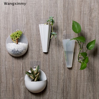 [wangxinmy] creativo jarrón acrílico montado en la pared para colgar en la pared, maceta, maceta, venta caliente
