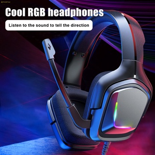 Gaming Headphones Headset Deep Bass Stereo Wired Gamer Earphone Microphone with Backlit for RGB Desktop PC