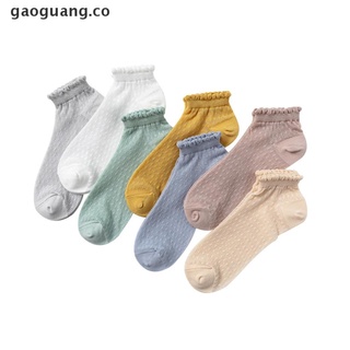 [gaoguang] 5 pares de calcetines invisibles de silicona antideslizantes de malla de verano de encaje tobillo barco calcetines co