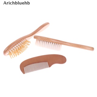 (arichbluehb) 3 pzs peine de pelo de madera para bebés recién nacidos masajeador de cabeza en venta (5)