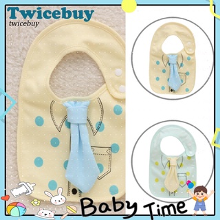 <twicebuy> Babero de dentición sin deformación para bebé con broches suaves para niños pequeños