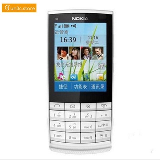 -teléfono móvil desbloqueado con pantalla táctil de 2.4" renovado para Nokia X3-02