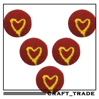 (artesanía) 5 pzs botones De tela con botones rojos De tela con figuras/Para coser U0026/álbumes De recortes