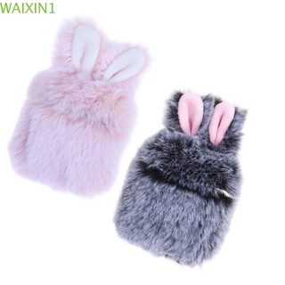 HEEBII Kawaii Case Cover Cute Rabbit Ears Plush Winter Warm Headphone Soft Protector