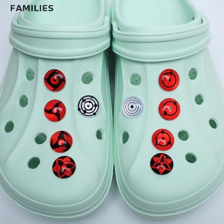 CHARMS Familias. 10pcs famoso Anime de dibujos animados caleidoscopio ojos zapatos encantos zapato hebilla decoración