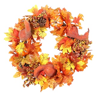 otoño cosecha guirnalda de calabaza guirnalda artificial 45 cm decoración de pared halloween
