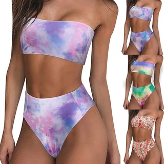 Bikini De color sólido para mujer/Conjunto De bikini De dos piezas Wnpdwvc.Br (1)
