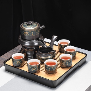 De gama alta perezoso té semi-o completo automático de kung fu juego de té mini set de té bandeja de té nuevo hogar de cerámica (2)