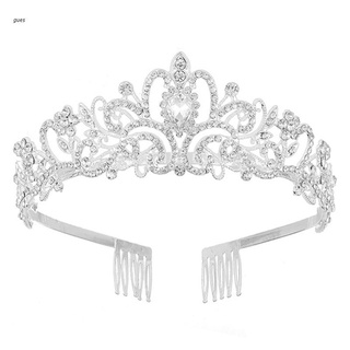 gues tiaras corona, cristal ab diamantes de imitación tiaras y coronas para las mujeres princesa tiara para las mujeres la corona para las niñas cumpleaños c