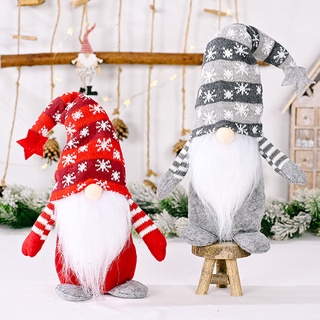 gnome de navidad muñeca de felpa sin cara muñeca fiesta accesorios con capucha muñeca hogar gnomos de navidad decoración para el hogar (7)
