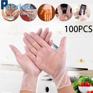 [100 guantes de tpe desechables a prueba de agua a prueba de aceite para cocina restaurante manejo de alimentos laboratorio de trabajo] (1)