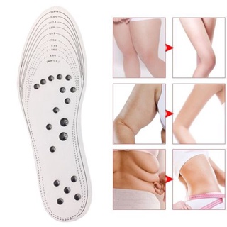Nuevas plantillas de masaje de pies Unisex para pérdida de peso magnética acupresión adelgazante plantillas para el cuidado de los pies zapatos Gel insertos plantillas (5)