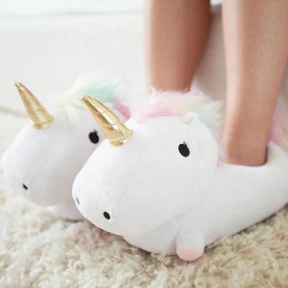 pantuflas de peluche con luces led de unicornio de peluche para invierno (2)