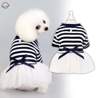 Vestido De Princesa De verano para perro/ropa para perros/ropa De perro pequeño Yorkshire Chihuahua con listón Bowknot Ykt