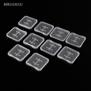 10 pzas Mikuu Feamos Tf Mic Sdhc Micro Sd tarjeta De memoria caja De Plástico duro estuche blanco nuevo