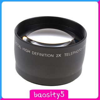 [Baosity5] convertidor de lente de foto de 58 mm 2 x para Canon Nikon Sony Pentax 18-55 mm