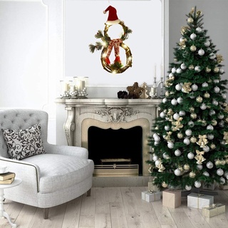 Guirnalda de navidad fiesta de navidad guirnalda colgante reutilizable decoración adorno colgante con cadena de luz LovelyHome