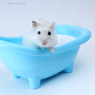 koou pequeño animal hámster cama bañera jaula juguetes accesorios plástico relax hábitat casa sueño almohadilla de alimentos tazón para conejillos de indias (6)