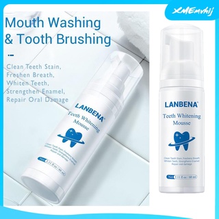 60 ml de espuma blanqueadora de dientes/limpieza dental/herramienta dental/cuidado dental