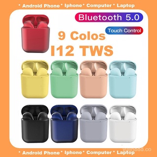 YL🔥Stock listo🔥i12 tws auriculares inalámbricos inpods 12 bluetooth 5.0 color pastel/audífonos/airpods/audífonos i12 auriculares para android/iphone