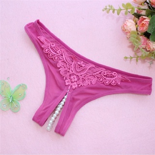Women Sexy Pearl Thongs Open Crotch Sexy G string Beads Panties Sex Products Fashion Underwear Women Briefs (4)
