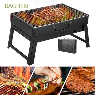 BAGHERI Foldable BBQ Grill Convenient Camping Tool Barbecue Stove Portable Party Picnic Household Outdoor Folding Charcoal Grill