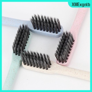 [xmexgnlb] 10 piezas ecológicos de carbón de bambú cepillo de dientes antibacteriano para viajes