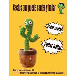 Cactus / Dancing Cactus / bailar Cactus/12 Muñeca eléctrica de Cactus de peluche para bailar juguetes educativos de dibujos animados coche salpicadero adorno de niños fiesta