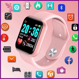 Y68/reloj inteligente D20 Bluetooth con Monitor Fitness/Monitor de presión Arterial/reloj inteligente de frecuencia cardiaca para hombre