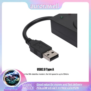 Aurorawell módem de Fax de doble puerto USB 56K controlador externo para Win 7/Win 8/Win 10/Win XP
