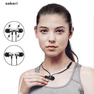 [sakari] auriculares intrauditivos bluetooth 4.2 estéreo auriculares inalámbricos magnéticos [sakari]