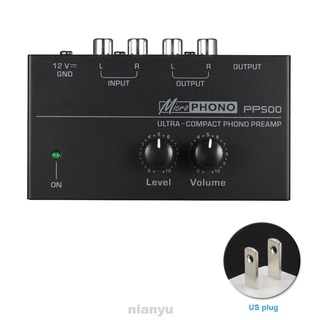 Pp500 electrónica Metal estéreo portátil Audio fonógrafo Ultra compacto controles de volumen preamplificador