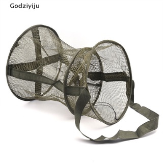 Godziyiju red de pesca portátil redonda plegable peces camarones jaula de malla fundición red trampa de pesca MY (7)