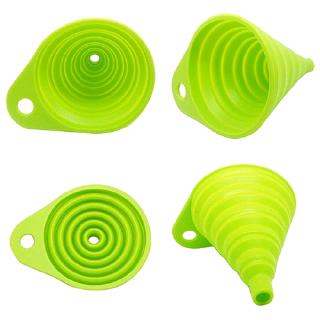 1 pza Mini embudo plegable de silicón plegable/utensilios de cocina prácticos para cocina (3)