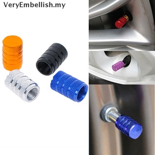 [Veryembellish] 4 piezas de aluminio para válvula de neumático de coche, tapa de polvo de aire, accesorios MY (1)