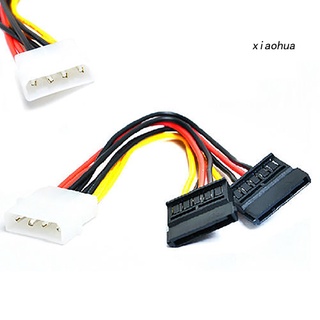 Xiao Cable adaptador de 4 pines IDE Molex a 15 pines 2 Serial SATA disco duro (8)