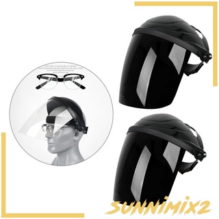[SUNNIMIX2] Casco de protección facial confort ajustable montado en la cabeza amplia visera Universal casco de soldadura reutilizable