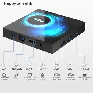 [happytolivehb] t95 smart tv box android10 wifi bluetooth 5.0 quad core set-top box media player [caliente]