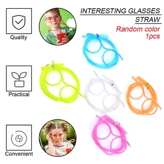 Flexible Soft Glasses Silly Drinking Straw Glasses For Kids Party Fun (2)